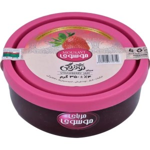 مربا توت فرنگی موسوی 350 گرم