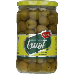 زیتون شور بی هسته درشت آرشیا 660 گرم